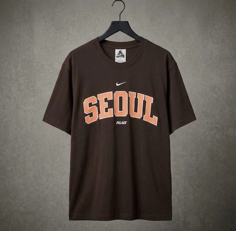 나이키 팔라스 폰트 스우시 서울 반팔 티셔츠 반팔티 이미지