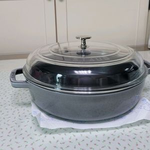 스타우브 시스테라 유리뚜껑 전골팬28cm 그레이 이미지