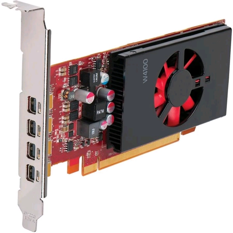 LP 1슬롯 파이어프로 W4100 128Bit GDDR5 2G(RX550 하위호환) 이미지