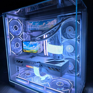 라이젠9 9950x3d rtx5080 화이트 어항감성본체 이미지