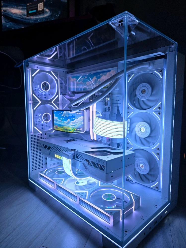 라이젠9 9950x3d rtx5080 화이트 어항감성본체 이미지