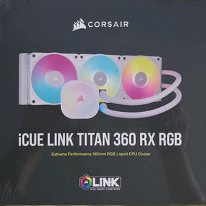 미개봉 커세어 iCUE LINK TITAN 360 RX RGB 화이트 수냉쿨러 이미지