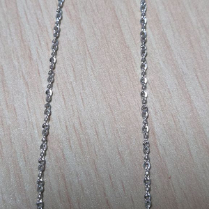 신반짝 7푼 목걸이 체인(14k, 화이트골드/45cm) 이미지