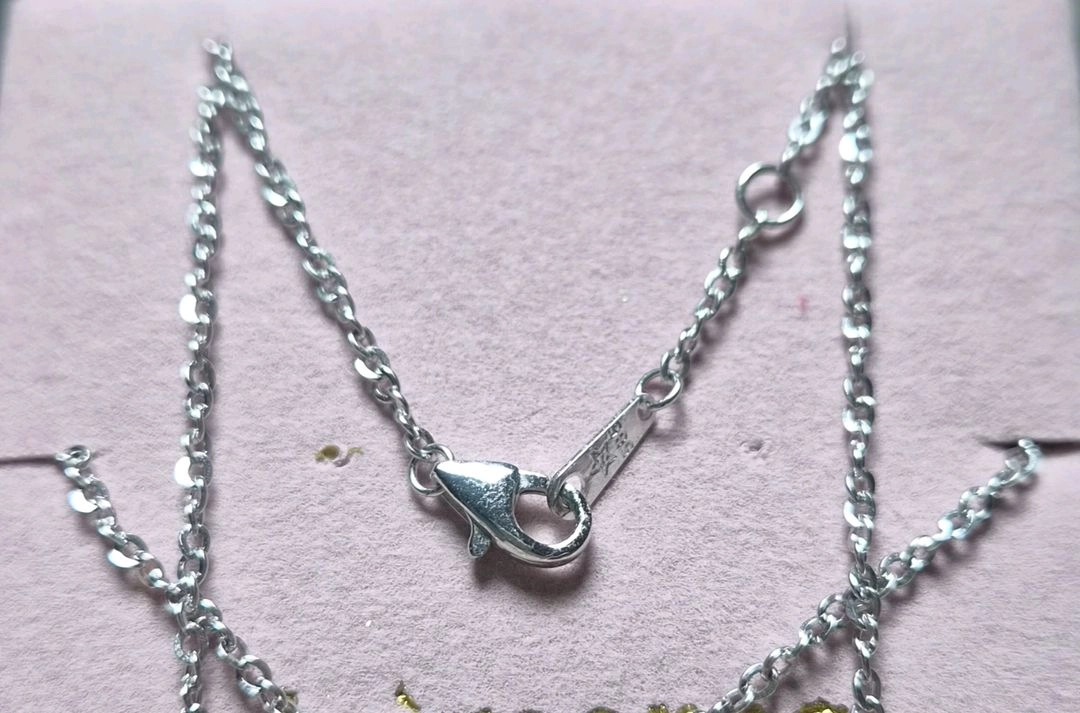 신반짝 7푼 목걸이 체인(14k, 화이트골드/45cm) 이미지