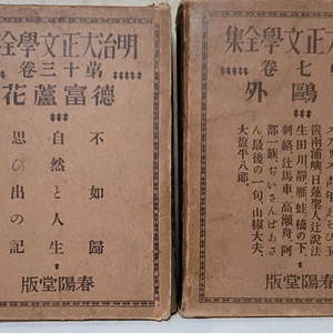 명치 대정 문학전집(7권.13권) 이미지