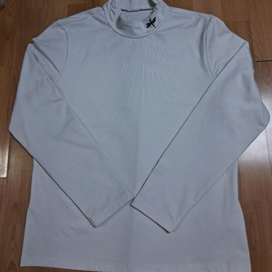 여성골프 화이트흰색 반폴라 긴팔티셔츠 100 이미지