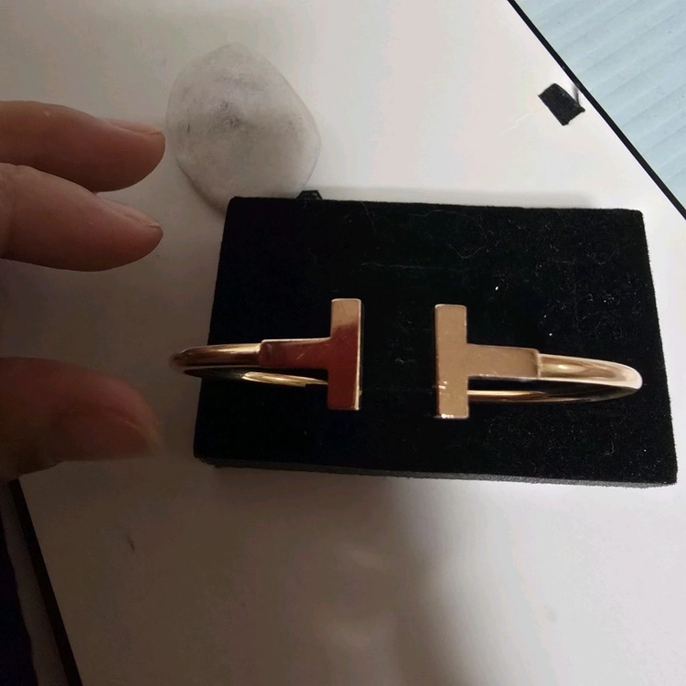 18k핑크골드 오픈뱅글 팔찌 이미지