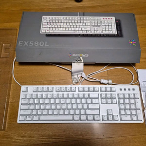 [마이크로닉스] 기계식키보드[갈축/EX580L] 화이트 이미지
