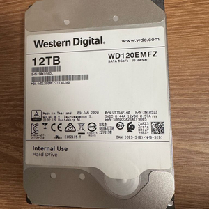 WD 12tb sata 3.5 hdd 이미지