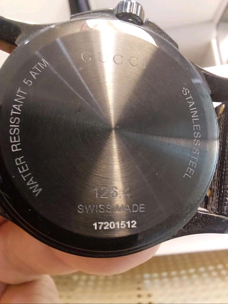 구찌 고스트 G타임리스 gg패턴 블랙 38mm 이미지
