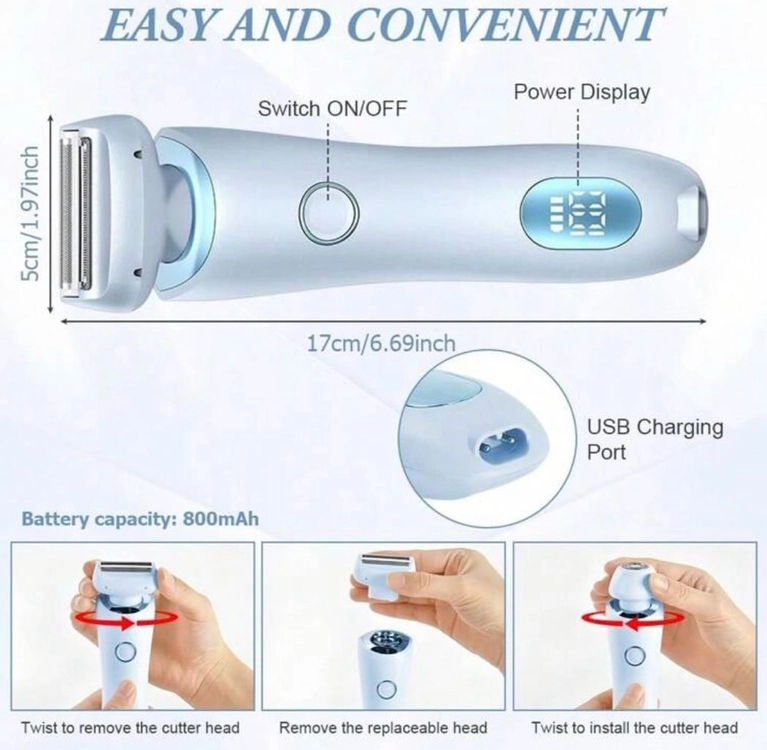 새상품 2in1 여성 제모기 이미지