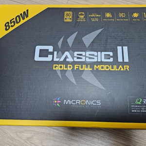 마이크로닉스 classic ll 850W GOLD 파워 이미지