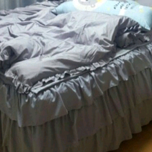 아망떼 그레이 침구세트 캉캉 침대커버 프릴커버 Q퀸 이미지
