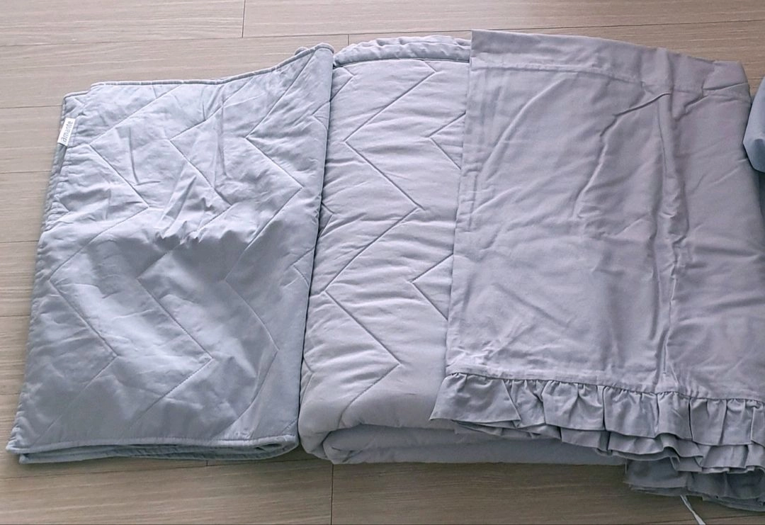 아망떼 그레이 침구세트 캉캉 침대커버 프릴커버 Q퀸 이미지