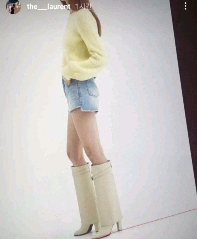 더로랑 볼륨 캐시미어 크롭 니트 탑(레몬)새상품 이미지