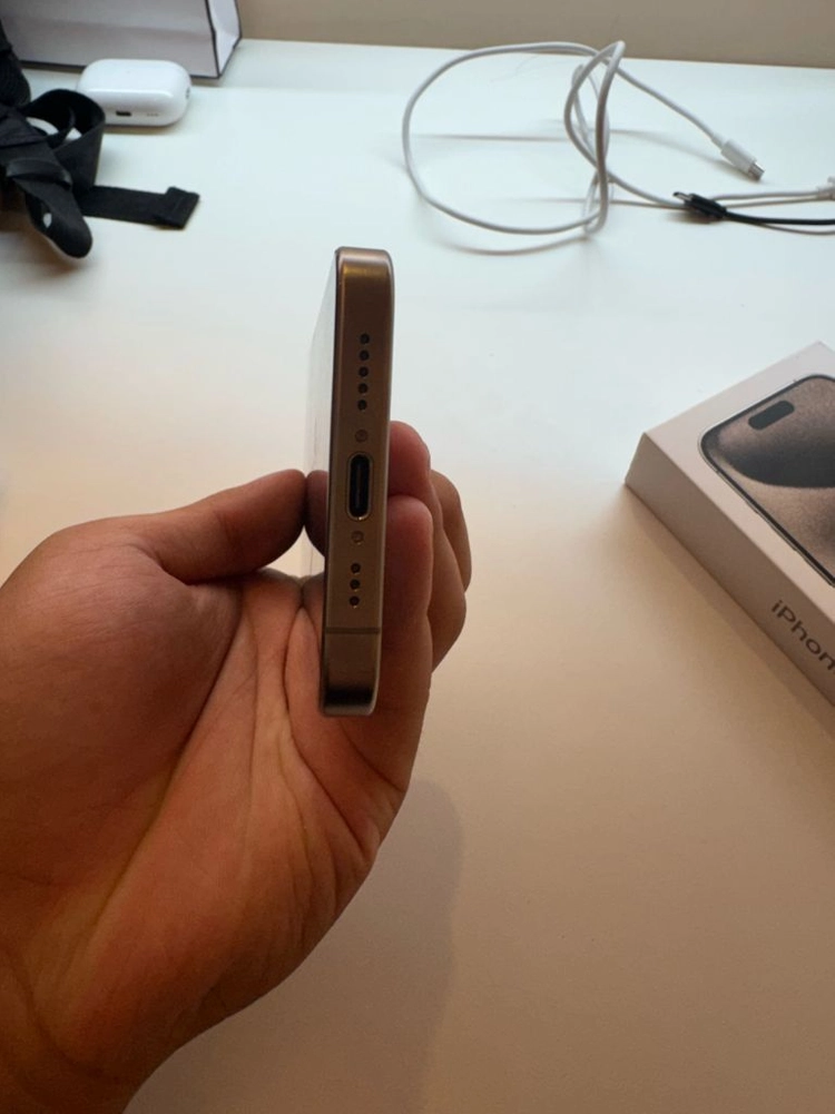 아이폰 15 pro 256gb 풀박스 네추럴 티타늄 이미지
