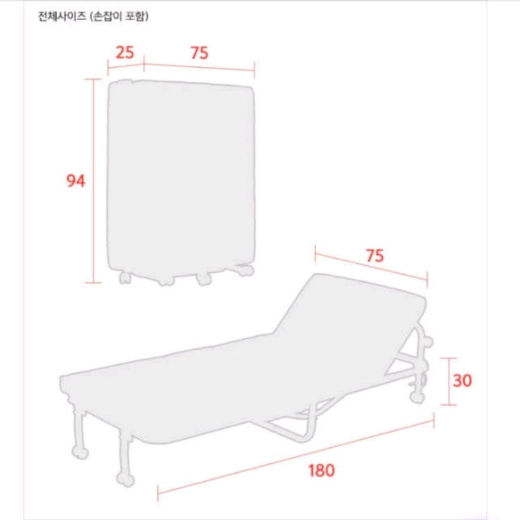 라꾸라꾸미니침대CBK-01N매트 (착불) 이미지
