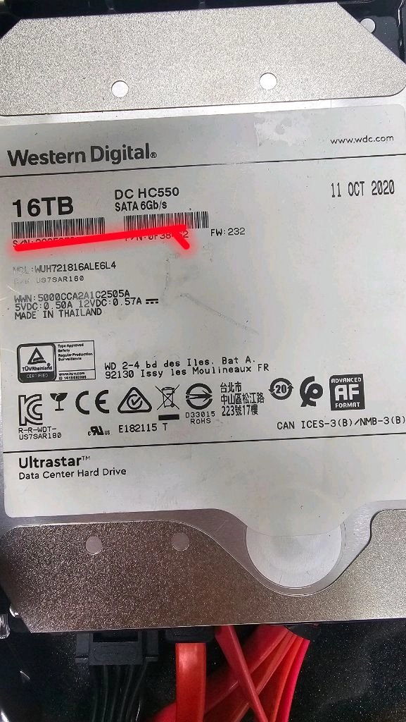 Western Digital Ultrastar SATA 16TB(중고) - 안심되는 중고거래