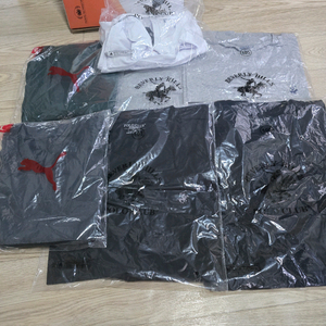 xl,새상품 남성반팔티 퓨마+폴로클럽 7 세트 일괄드림105 이미지