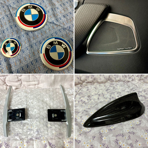 BMW 엠블럼 스피커 커버 하만카돈 패들 쉬프트 안테나 이미지