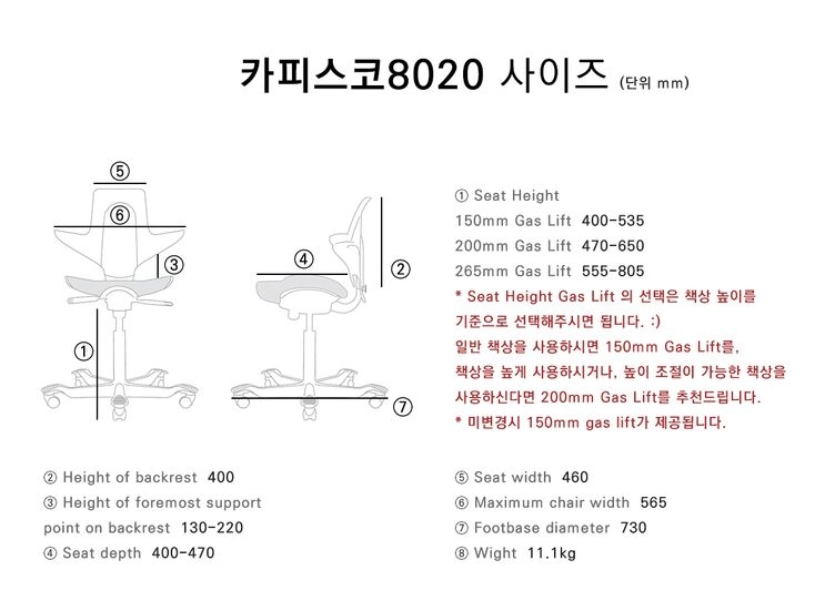 에르고시스템 하그 카피스코 풀스 8020 NEX07-PK 넥서스 의자 이미지
