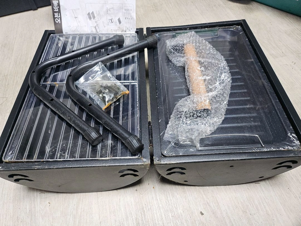 휴대용 오븐 바베큐 그릴 세트 이미지