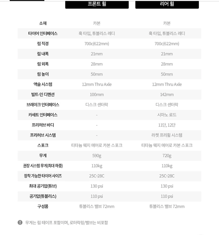 카본 로드자전거 휠셋 판타시아 2150SR 이미지