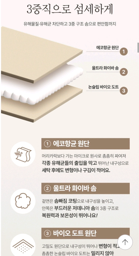 고정밴드형 미끄럼방지 침대패드 이미지