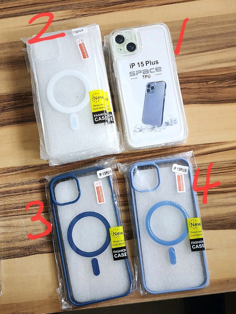 애플 아이폰15plus (플러스) 투명 맥세이프 폰 케이스 이미지