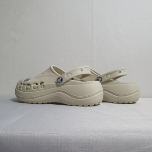240mm 크록스 바야 플랫폼 클로그 아이보리 베이지 이미지