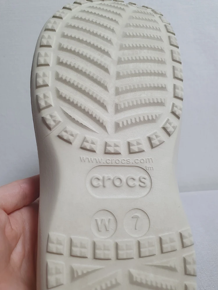 240mm 크록스 바야 플랫폼 클로그 아이보리 베이지 이미지