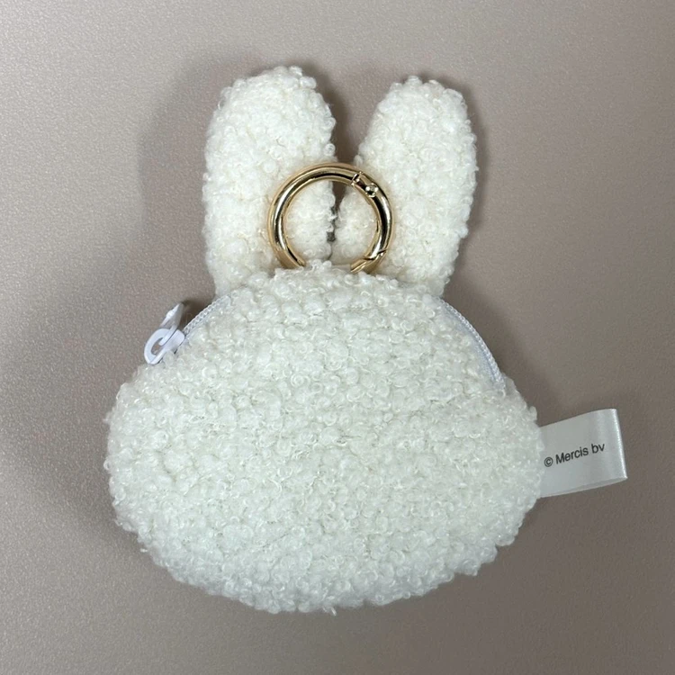 [새상품] miffy 미피 얼굴 뽀글이 파우치 키링 이미지