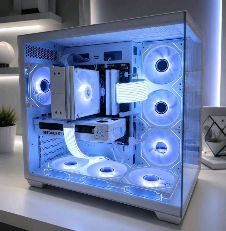라이젠5 9600X RTX5060TI 화이트 새상품본체 이미지