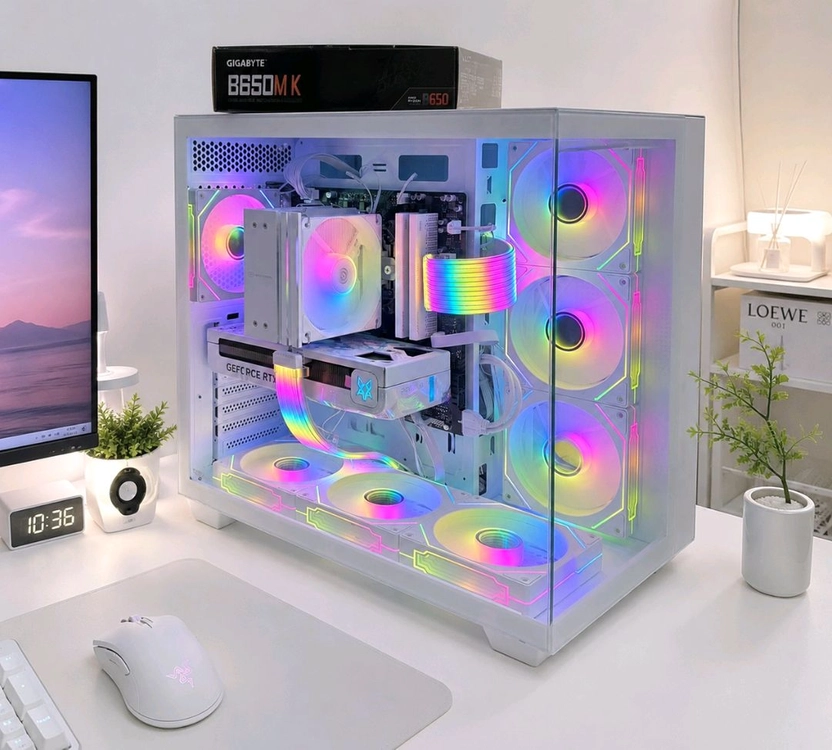 라이젠5 9600X RTX5060TI 화이트 새상품본체 이미지