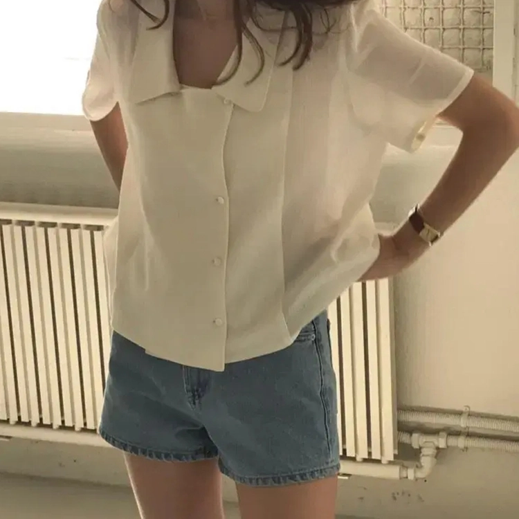 코드유(codeu) 타낫 민트 블라우스 프리사이즈 새상품 이미지