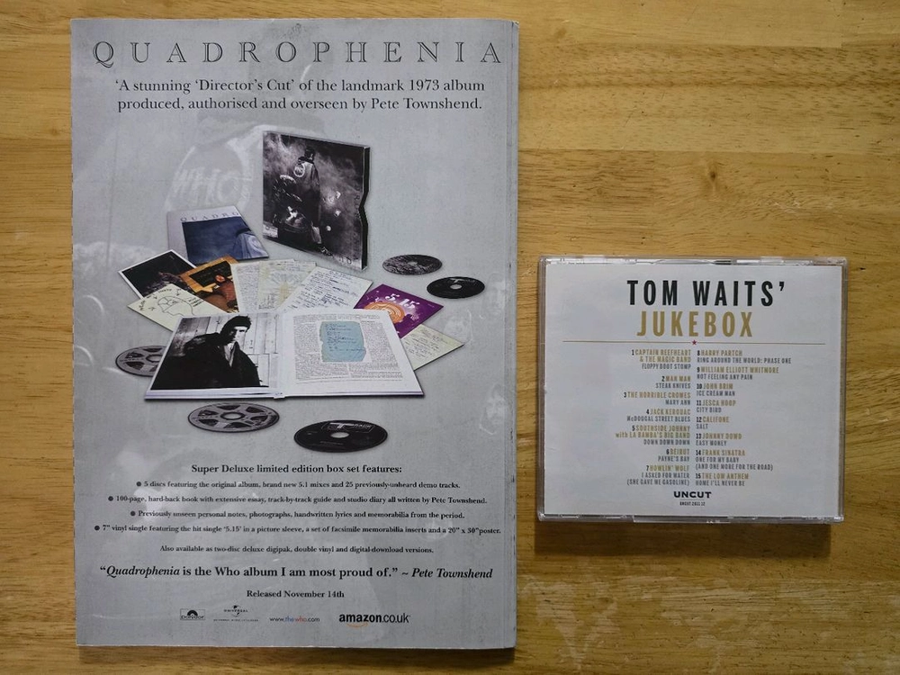 매거진 Tom Waits 톰 웨이츠 UNCUT PROMO CD 이미지