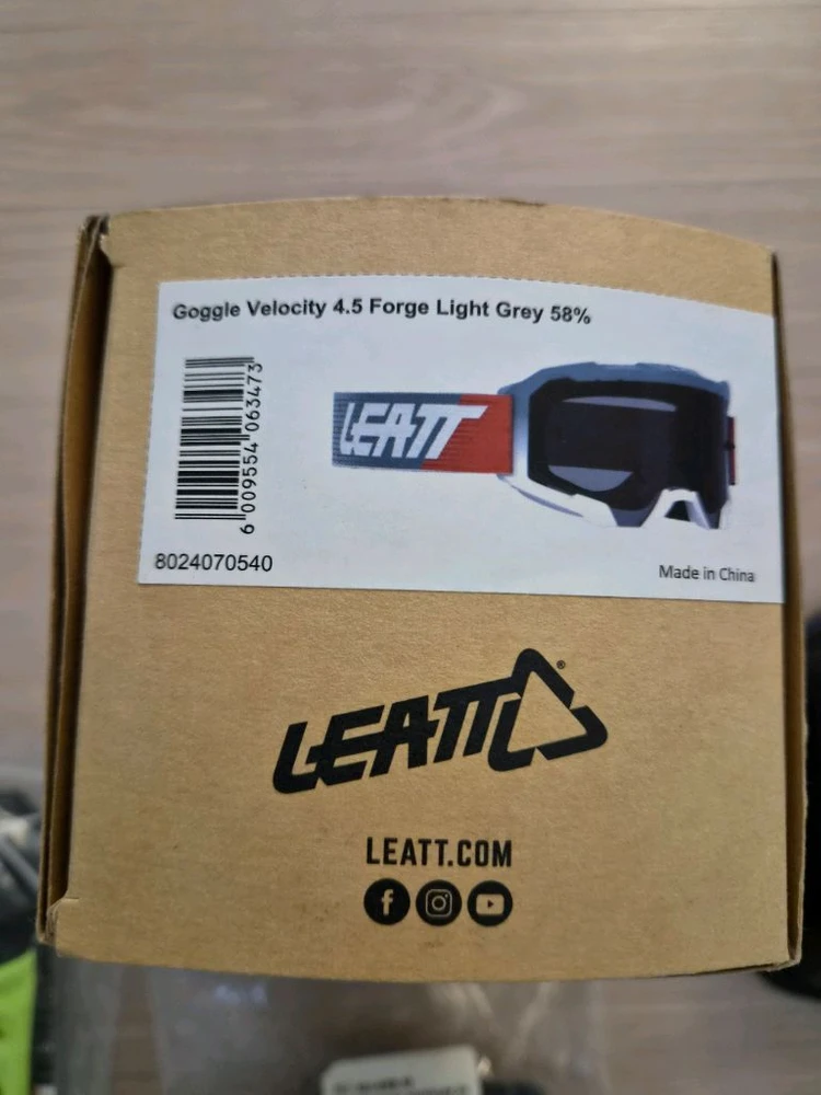 리에뜨 VELOCITY 4.5 고글 라이트 그레이 새제품 이미지