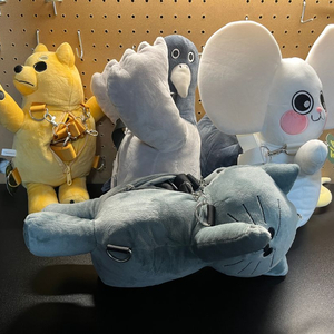 짐승친구들 짐친 새대갈 땅땅이 슘당이 현식이 백팩 가방 인형 4개일괄판매 이미지