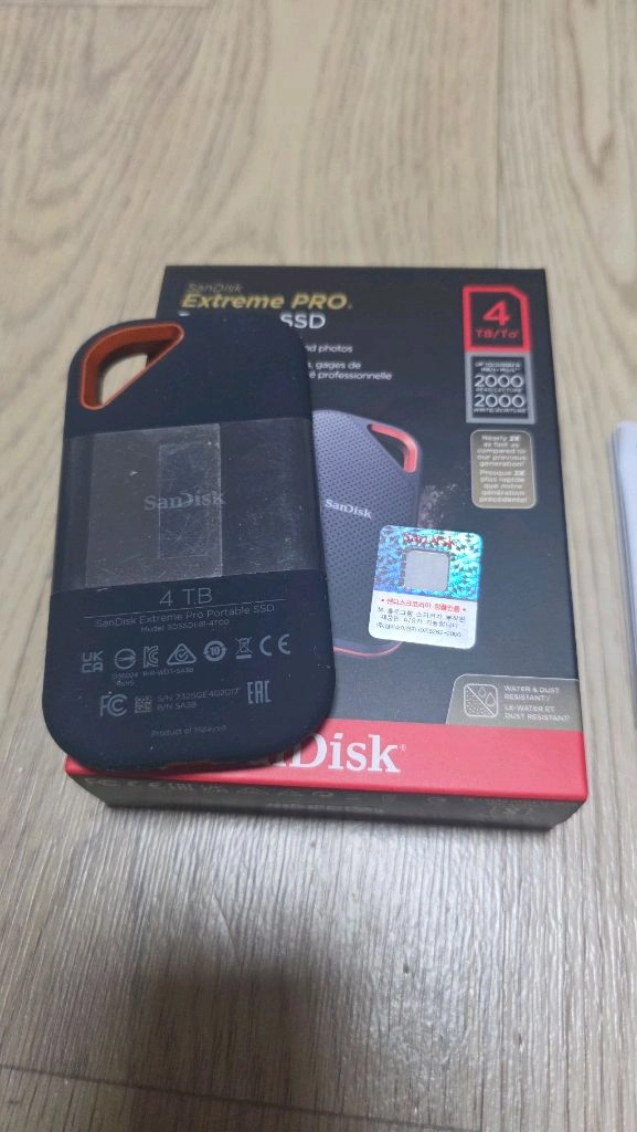 샌디스크 e81 4tb ssd 이미지
