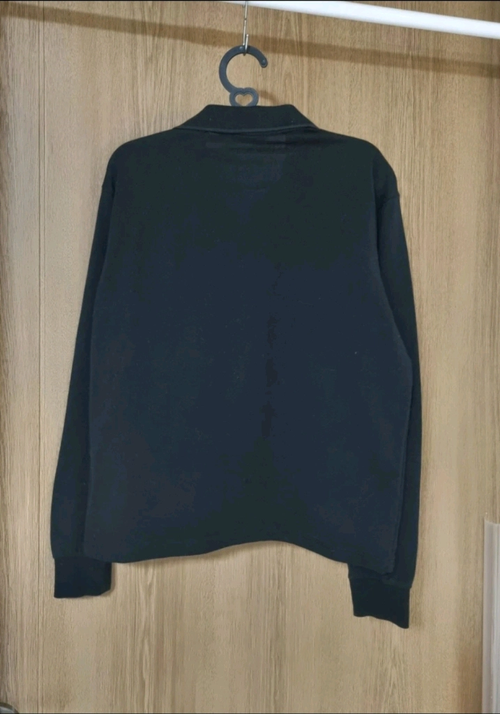 크로커다일 긴팔 카라 피케티셔츠 여성 95 블랙 이미지