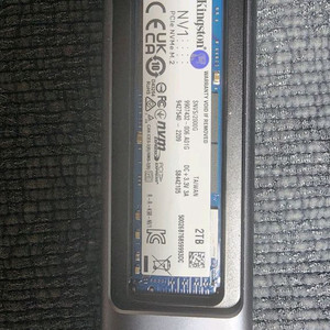 Kingston nv2 nvme ssd 2tb 이미지