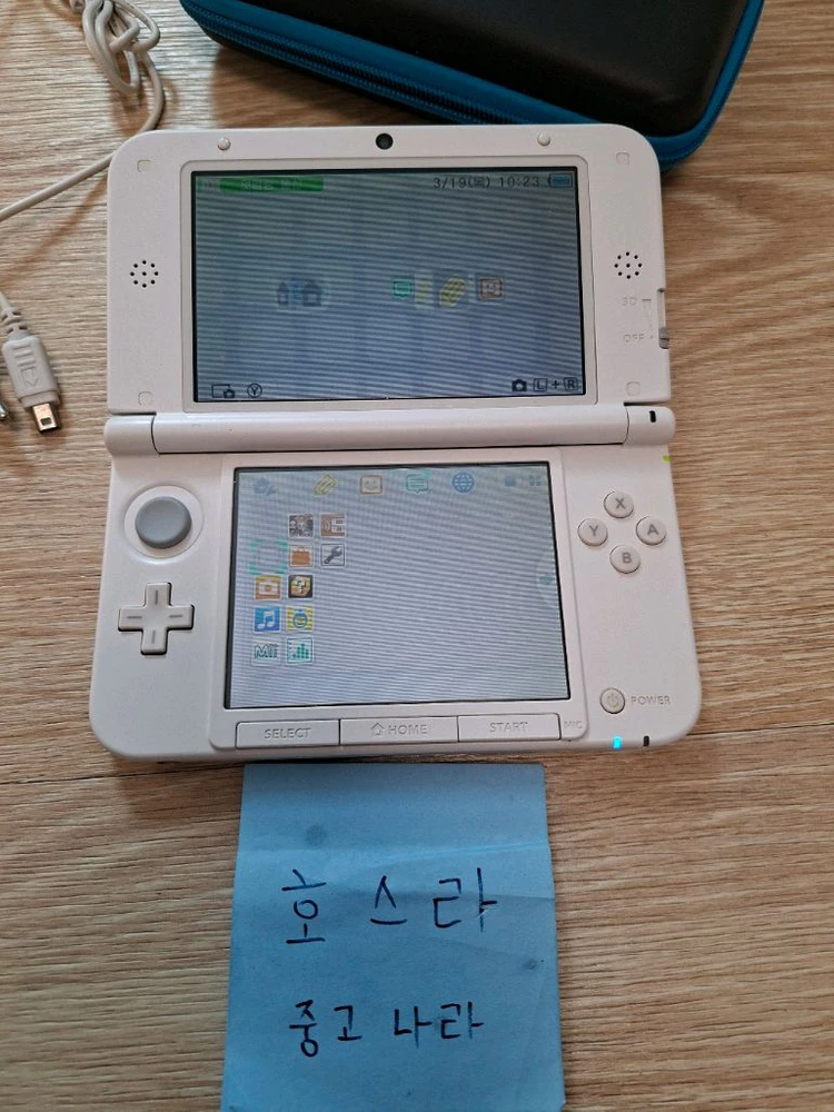 닌텐도 3ds xl 구큰다수 화이트 한국정발 순정 이미지
