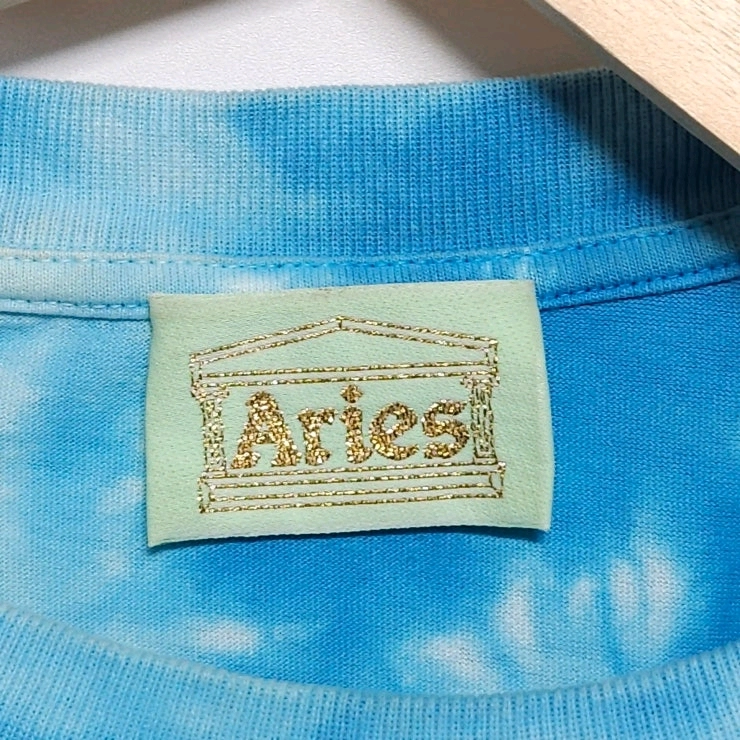 105~110 ARIES 에리즈 타이다이 나염 반팔티 블루 이미지