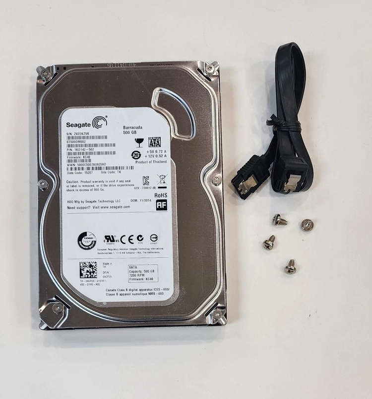 씨게이트 500GB 내장형 HDD + SATA케이블 세트 이미지