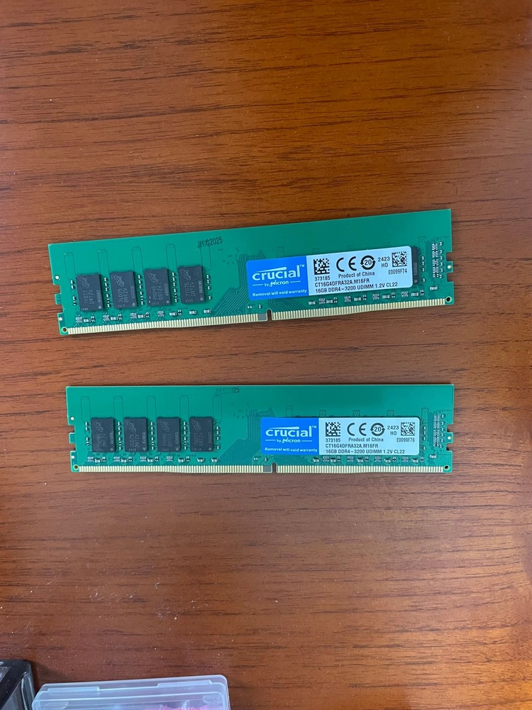 DDR4 3200 16GB 메모리 2개 세트 이미지