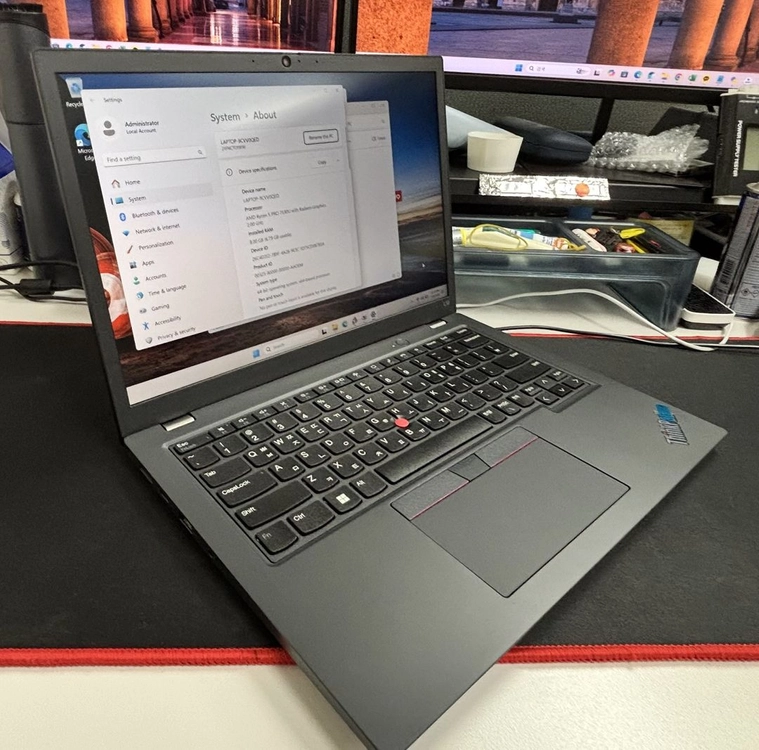 [풀박스S급중고] 레노버씽크패드 L13 Gen4 R5-7530U 8G 256G 신품급외관/배터리 이미지