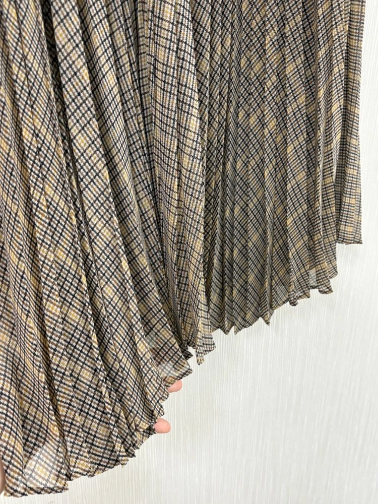 일라일 쉬폰 플리츠 스커트 이미지