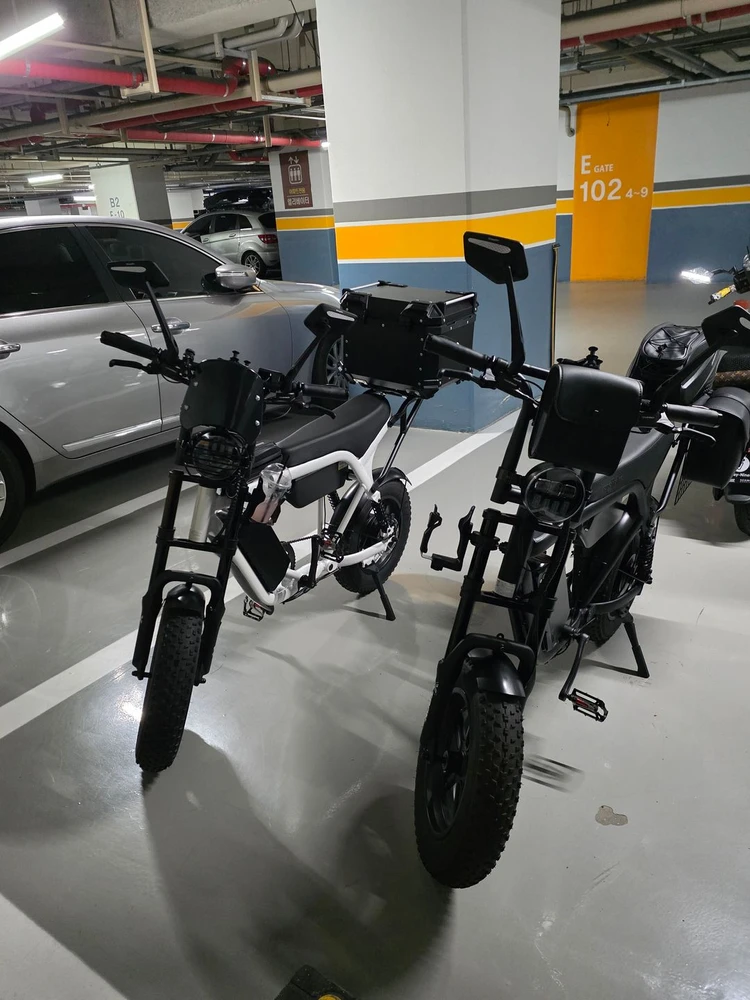 전기자전거 자토바이 퀄리 엑스트론 미니 308km 화이트 블랙 한대당 48v20ah 배터리2개 - 안심되는 중고거래