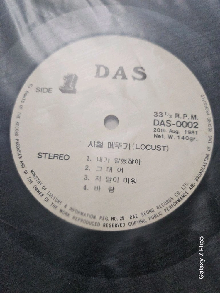 초반)사철메뚜기 LOCUST LP 1981년 LP 이미지