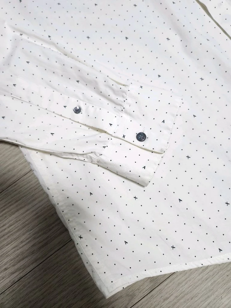 (2XL)아르마니 익스체인지 로고 패턴 남성 셔츠 이미지